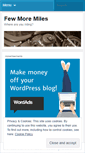 Mobile Screenshot of fewmoremiles.wordpress.com