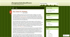 Desktop Screenshot of cheapmacintoshsoftware.wordpress.com