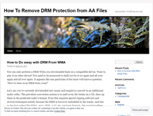 Tablet Screenshot of howttoremovedrm11.wordpress.com