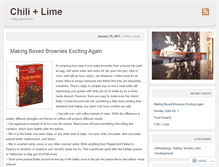 Tablet Screenshot of chiliandlime.wordpress.com