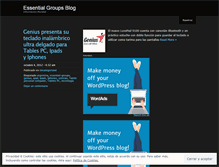 Tablet Screenshot of essentialgroups.wordpress.com