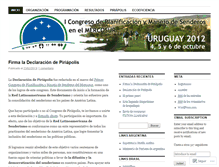 Tablet Screenshot of congresodesenderos.wordpress.com