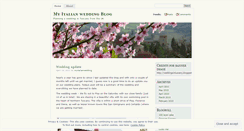 Desktop Screenshot of myitalianweddingblog.wordpress.com
