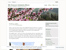 Tablet Screenshot of myitalianweddingblog.wordpress.com