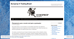 Desktop Screenshot of europroptradingbrazil.wordpress.com