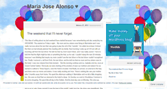 Desktop Screenshot of mariajosealonso.wordpress.com
