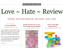 Tablet Screenshot of lovehatereview.wordpress.com