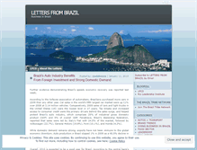 Tablet Screenshot of lettersfrombrazil.wordpress.com