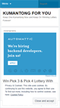 Mobile Screenshot of kumantong4u.wordpress.com