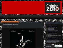 Tablet Screenshot of cronicazero.wordpress.com