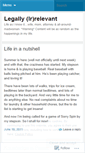 Mobile Screenshot of legallyirrelevant.wordpress.com