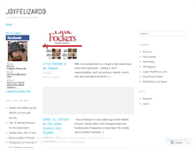 Tablet Screenshot of joyfelizardo.wordpress.com