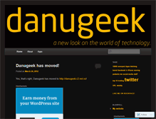 Tablet Screenshot of danugeek.wordpress.com