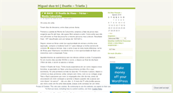 Desktop Screenshot of miguelduotri.wordpress.com