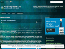 Tablet Screenshot of guysspeakeasy.wordpress.com
