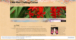 Desktop Screenshot of littleredcraftingcorner.wordpress.com