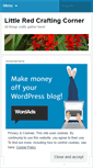 Mobile Screenshot of littleredcraftingcorner.wordpress.com
