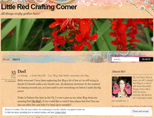 Tablet Screenshot of littleredcraftingcorner.wordpress.com