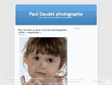 Tablet Screenshot of paulgaudetphotographe.wordpress.com