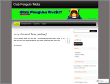 Tablet Screenshot of clubpenguinsaenz98.wordpress.com