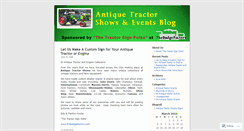 Desktop Screenshot of antiquetractorshowsandevents.wordpress.com