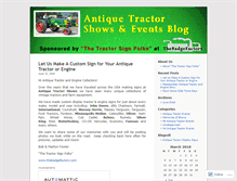 Tablet Screenshot of antiquetractorshowsandevents.wordpress.com