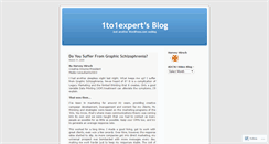 Desktop Screenshot of 1to1expert.wordpress.com