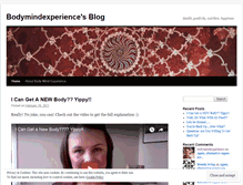 Tablet Screenshot of bodymindexperience.wordpress.com
