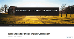 Desktop Screenshot of bilingualduallanguage.wordpress.com