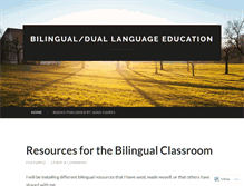 Tablet Screenshot of bilingualduallanguage.wordpress.com