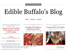 Tablet Screenshot of ediblebuffalo.wordpress.com