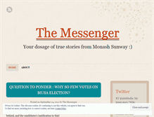 Tablet Screenshot of monashmessenger.wordpress.com