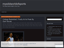 Tablet Screenshot of mywildworldofsports.wordpress.com