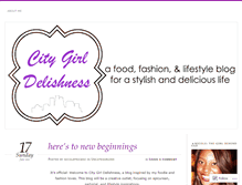 Tablet Screenshot of citygirldelishness.wordpress.com