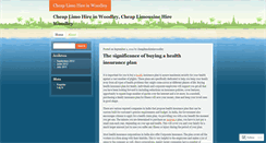 Desktop Screenshot of cheaplimohireinwoodley.wordpress.com
