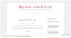 Desktop Screenshot of neufmoisetdesbrouettes.wordpress.com