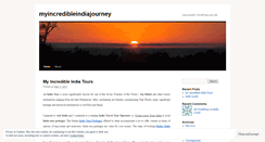 Desktop Screenshot of myincredibleindiajourney.wordpress.com