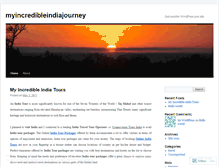 Tablet Screenshot of myincredibleindiajourney.wordpress.com