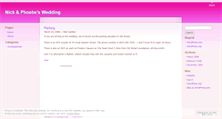 Desktop Screenshot of nickandphoebeswedding.wordpress.com