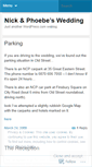 Mobile Screenshot of nickandphoebeswedding.wordpress.com