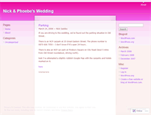 Tablet Screenshot of nickandphoebeswedding.wordpress.com
