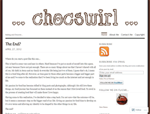 Tablet Screenshot of chocswirl.wordpress.com