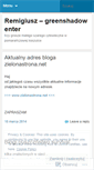 Mobile Screenshot of greenshadow.wordpress.com