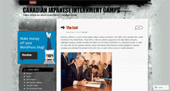 Desktop Screenshot of canadianjapaneseinternmentcamps.wordpress.com