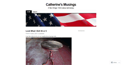 Desktop Screenshot of catherinesmusings.wordpress.com