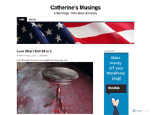 Tablet Screenshot of catherinesmusings.wordpress.com