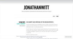 Desktop Screenshot of jonathanwitt.wordpress.com