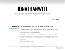 Tablet Screenshot of jonathanwitt.wordpress.com