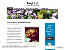 Tablet Screenshot of frogiblogi.wordpress.com