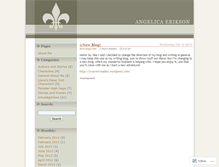 Tablet Screenshot of angelicaerikson.wordpress.com